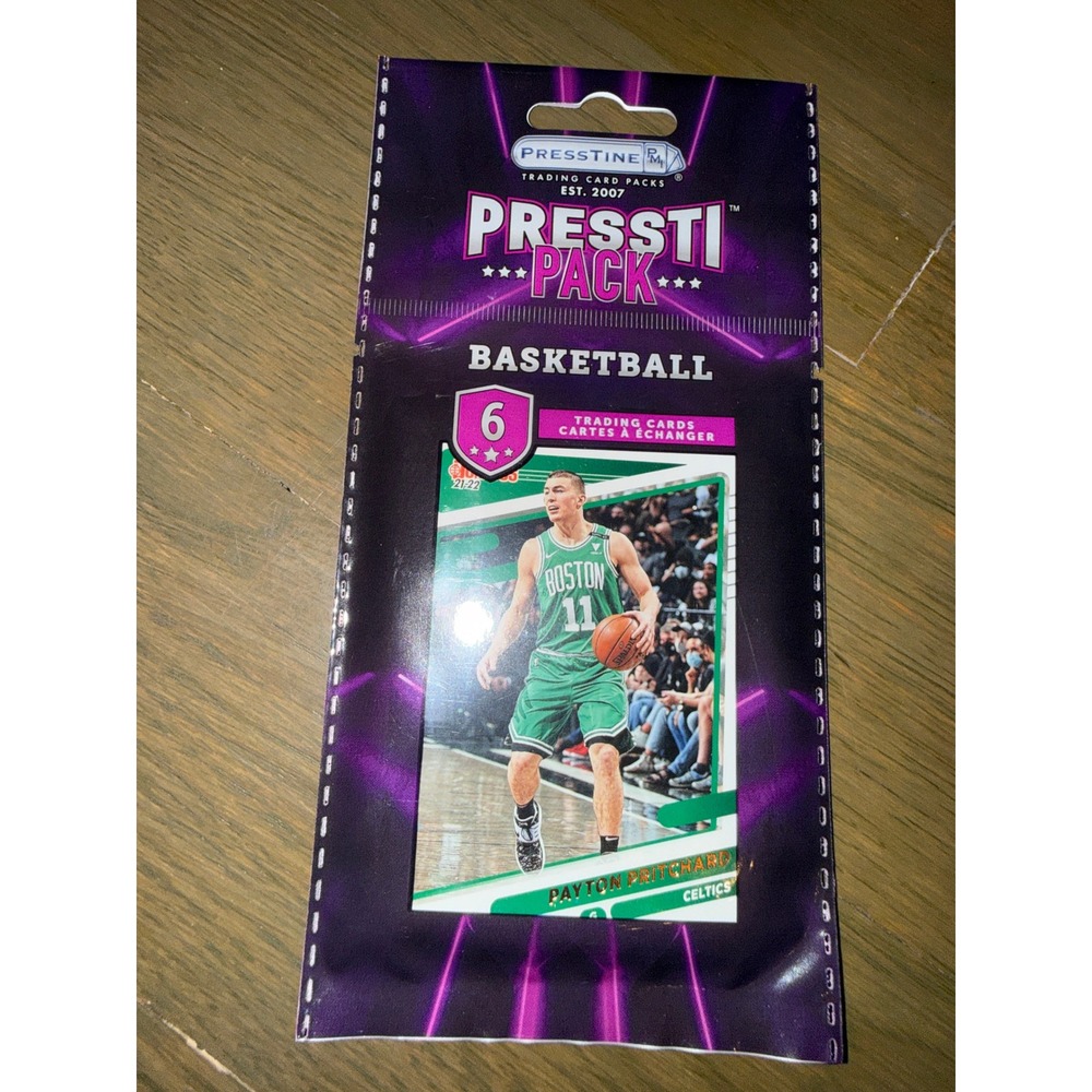 Presstine Marketing Pressti Pack Basketball Trading Cards 6 Card Sealed Pack